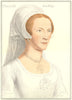 Elizabeth, Lady Audley by Bartolozzi after Hans Holbein. Henry VIII's court 1884