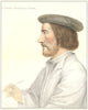 Nicholas Bourbo, French poet by Bartolozzi/Holbein. Henry VIII's court 1884