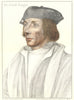 Sir Thomas Elyot by Bartolozzi after Holbein. Henry VIII's court 1884 print