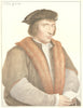 Sir John Godsalve by Bartolozzi after Hans Holbein. Henry VIII's court 1884
