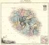 INDIAN OCEAN. La Réunion; St Denis. Inset Iles Kerguelen. Vuillemin. 1903 map