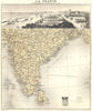 INDIA.FRENCH COLONIES.Établissements Français de L'Inde. Pondichery 1903 map