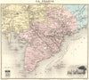 VIETNAM. Cochinchine. Cochinchina. Saigon. Vuillemin. 1903 old antique map