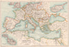 SOUTHERN EUROPE/MEDITERRANEAN. Inset Malta Goza Cyprus. BARTHOLOMEW 1891 map