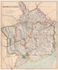 MONMOUTHSHIRE. County map. Divisions & parliamentary boroughs. PHILIP 1902