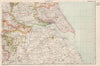 YORKSHIRE (SOUTH EAST) . Showing Parliamentary divisions & parks. BACON 1936 map