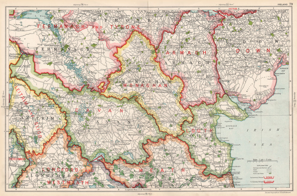 ULSTER. Armagh Fermanagh Cavan Longford Monaghan. Constituencies. BACON 1936 map