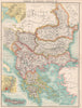 BALKANS. Turkey In Europe Greece E Roumelia. Constantinople (Istanbul)  1901 map