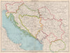 YUGOSLAVIA. Shows Independent Free Territory of Trieste. BARTHOLOMEW 1952 map