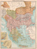 BALKANS. Turkey In Europe & Greece. Wallachia Eastern Roumelia 1898 old map