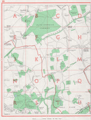 ESSEX. Nazeing Copthall Park Epping Green Upshire Waltham Abbey 1964 old map