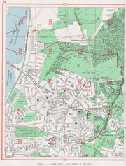 CHINGFORD. Sewardstonebury Epping Forest Friday Hill. Essex 1964 old map