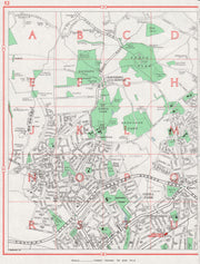 ROMFORD. Havering-Atte-Bower Gidea Park Collier Row Chase Cross 1964 old map