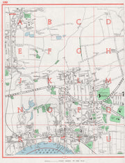 GRAYS. South Ockendon Stifford Little Thurrock. Pre-A13 1964 old vintage map
