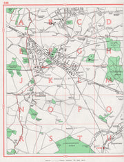 SWANLEY. Stonehill Green Hextable Crockenhill Eynsford. Pre-M25/A20 1964 map