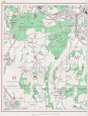 ORPINGTON. Biggin Hill Farnborough Green Street Grn Keston Downe Cudham 1964 map
