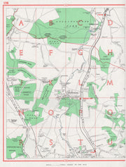 KENT. Shoreham Otford. Badger's Mount Well Hill. Pre-M25 1964 old vintage map
