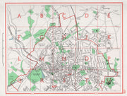 ST. ALBANS. Fleetville Townsend Sandridge Marshalswick. HERTFORDSHIRE 1964 map