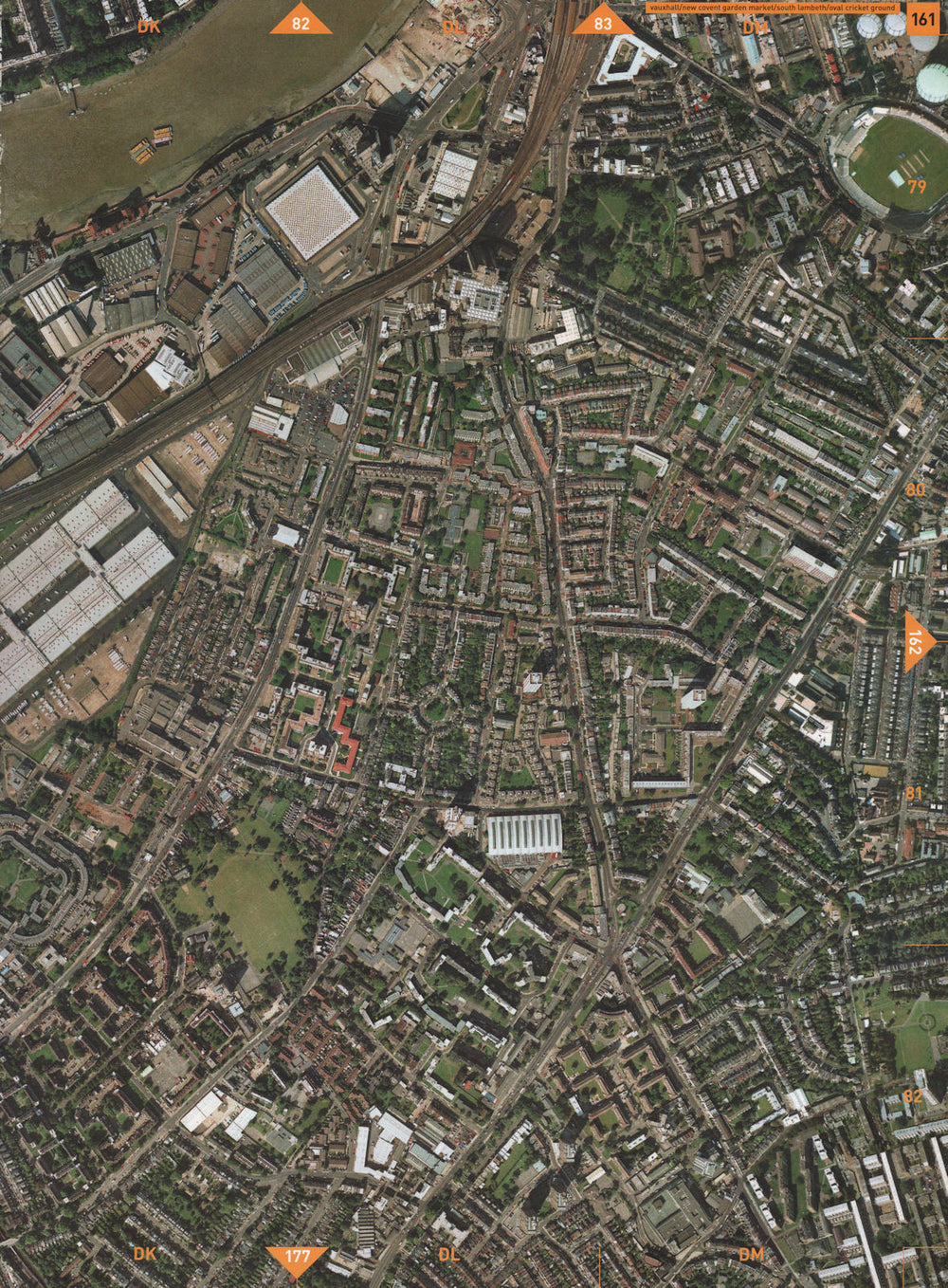 SOUTH LAMBETH SW8 SE11 SW9 SW4. Vauxhall N Covent Garden Oval Stockwell 2000 map