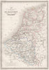 BENELUX. Royaumes de Belgique & Hollande. Original colour. MALTE-BRUN c1846 map