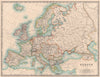 EUROPE. Political. Austro-Hungarian Monarchy. Shipping routes. JOHNSTON 1906 map