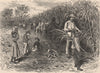 WEST INDIES. Scene on a Sugar Plantation 1882 old antique print picture
