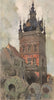 COMINES. The Belfry. Nord 1916 old antique vintage print picture
