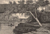 NEW JERSEY. The Passaic, below Little Falls 1874 old antique print picture