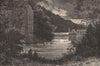 NEW JERSEY. The Passaic below the falls 1874 old antique vintage print picture