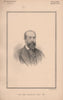 Sir John Dorington Bart. M.P 1889 old antique vintage print picture