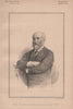 Sir Algernon Borthwick Bart. M.P 1890 old antique vintage print picture