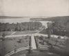 Lake Hopatcong, New Jersey 1895 old antique vintage print picture
