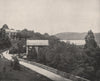 West Point on the Hudson, New York 1895 old antique vintage print picture