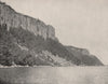 North end of the Palisades on the Hudson River, New York 1895 old print