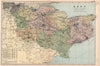 KENT. Showing Parliamentary divisions, boroughs & parks. BACON 1901 old map