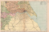 YORKSHIRE (SOUTH EAST). Showing Parliamentary divisions & parks. BACON 1901 map