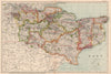 KENT. Showing Parliamentary divisions, boroughs & parks. BACON 1927 old map