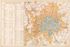 LONDON showing Municipal Boroughs, Urban Districts & Rural areas. BACON 1927 map