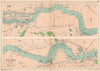 PORT OF LONDON. Wharves/docks. Thames Woolwich-Tilbury/Gravesend. BACON 1927 map