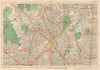 N LONDON Finsbury Park Highgate Holloway Stoke Newington Camden. BACON 1927 map