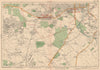 MERTON MORDEN NEW MALDEN Raynes/Worcester/Cottenham/Motspur Park. BACON 1927 map