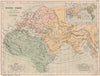 ANCIENT WORLD as known in the 2nd century AD. Cf with Modern World 1880 map