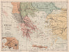 ANCIENT GREECE in provinces. Thrace Thessaly Macedonia &c. CORTAMBERT 1880 map
