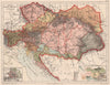Austro-Hungarian Empire. Inset Vienna. Racial/Ethnographic map. Balkans 1880