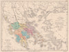 GREECE divided into 13 provinces. Cyclades. Ionian Islands. CORTAMBERT 1880 map