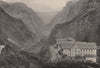 STALHEIM. The Naerödal Valley and Stalheim Hotel. Norway 1895 old print
