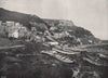 RUNSWICK. The village on the cliffs. Yorkshire 1895 old antique print picture