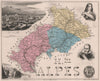 HAUTES-ALPES. Département. Gap. Farel. Lesdiguières. VUILLEMIN 1879 old map