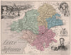LOIRE-ATLANTIQUE/-Inferieure département. Nantes. Cambronne. VUILLEMIN 1879 map