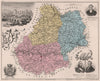 LOT département. Cahors Champollion-Figeac Calmon. Bessières.VUILLEMIN 1879 map